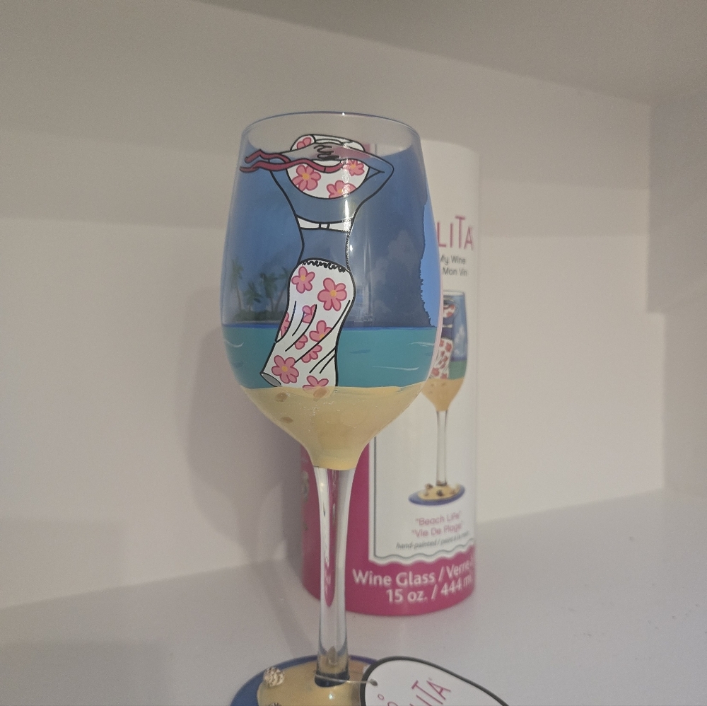 Lolita Vibrant Beach Wine Glass